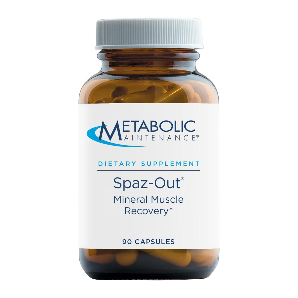 Metabolic Maintenance Spaz-Out botella de cápsulas para apoyo muscular tras el entrenamiento