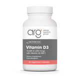 Cápsulas Metabolic Maintenance Vitamin D3 10000 IU para soporte diario de huesos e inmunidad.