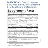 Metabolic Maintenance Vitamina C bufferada: detalle de empaque y tamaño.
