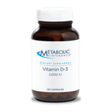 Metabolic Maintenance Vitamina D3 2000 UI, cápsulas, apoyo al sistema inmune y bienestar diario.