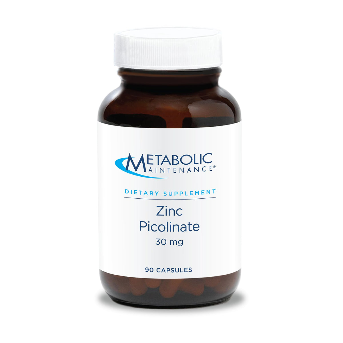 Metabolic Maintenance Zinc Picolinato: cápsula de 25 mg para apoyo inmunitario