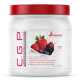 CGP de Metabolic Nutrition polvo en bote frente para entrenamientos