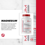 Metabolic Nutrition Magnesium, cápsulas en la palma para dosificar rápidamente.