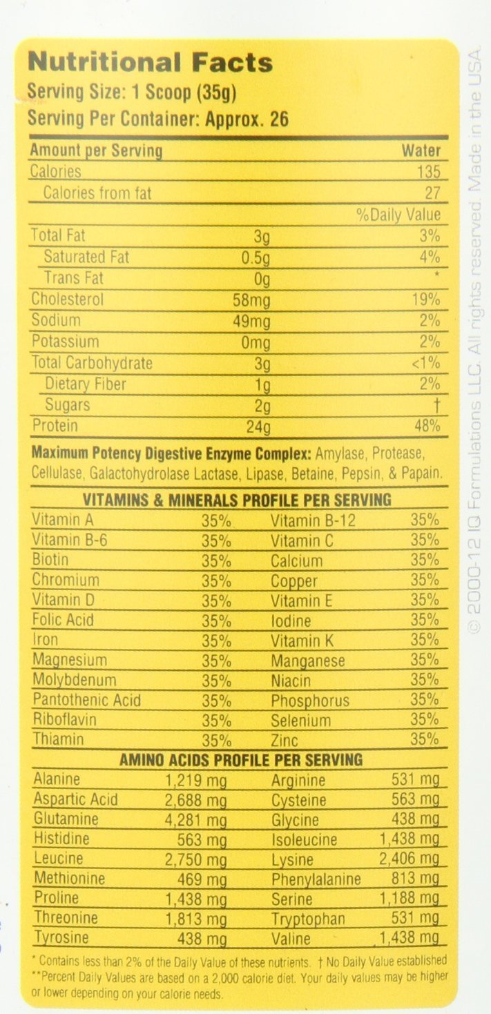 Metabolic Nutrition ProtiZyme, dispersión rápida favorece la digestión durante dietas