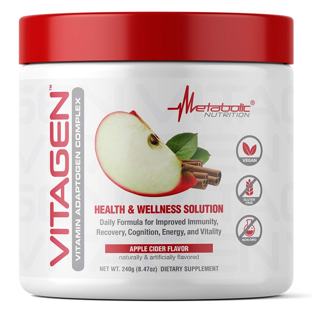 Vitagen de Metabolic Nutrition en botella, listo para uso diario de energía.