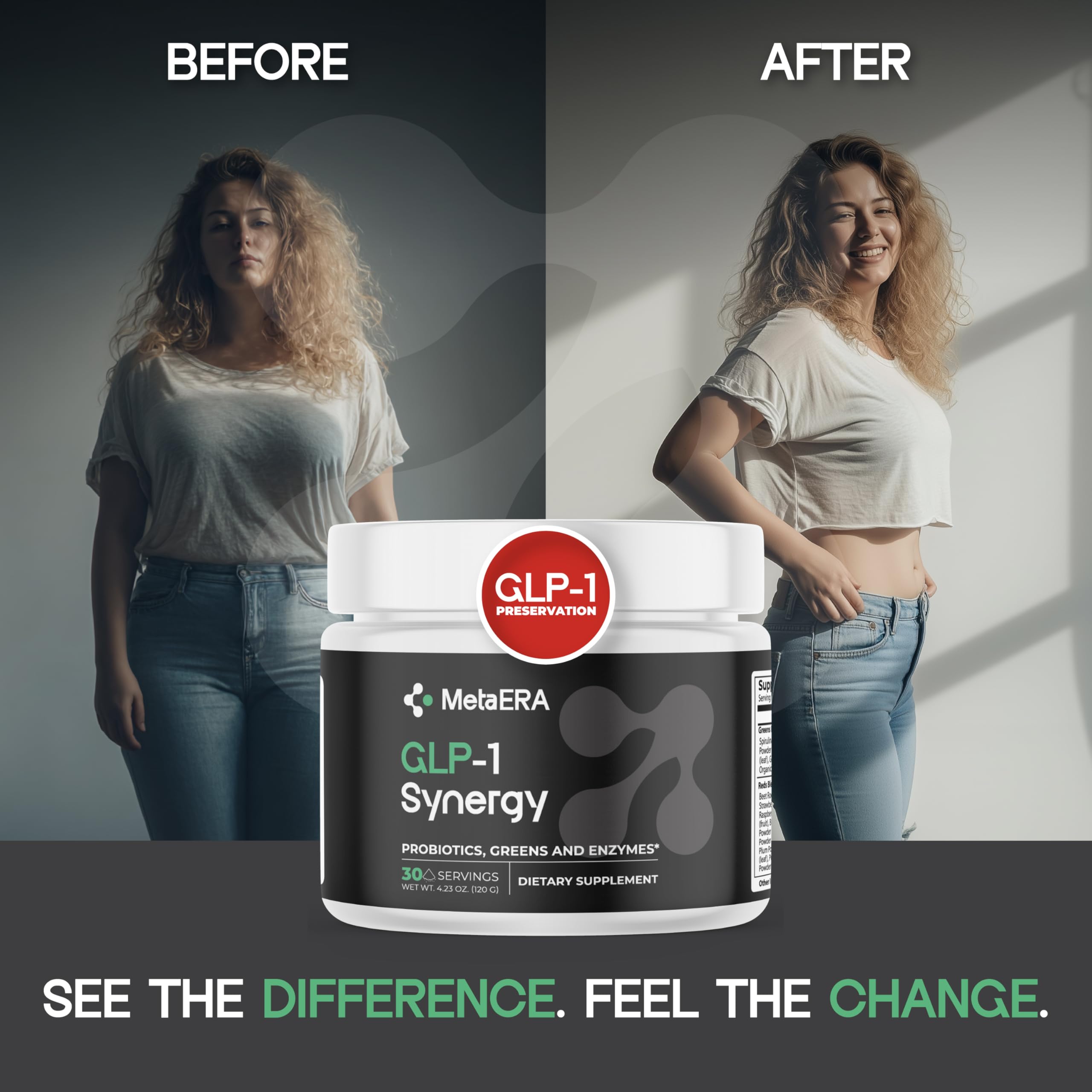 METAERA GLP-1 Synergy ingredientes destacados muestran la mezcla nutritiva