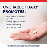 Metagenics Ácido Alfa-Lipoico 300 mg: tabletas apiladas para energía sostenida