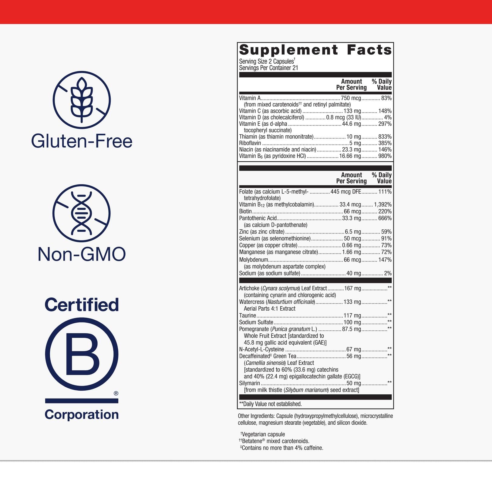 Metagenics AdvaClear: zinc-vitaminas para una fórmula completa y vegana