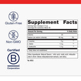 Ingredientes de Metagenics BCAAs, libres de gluten y OGM