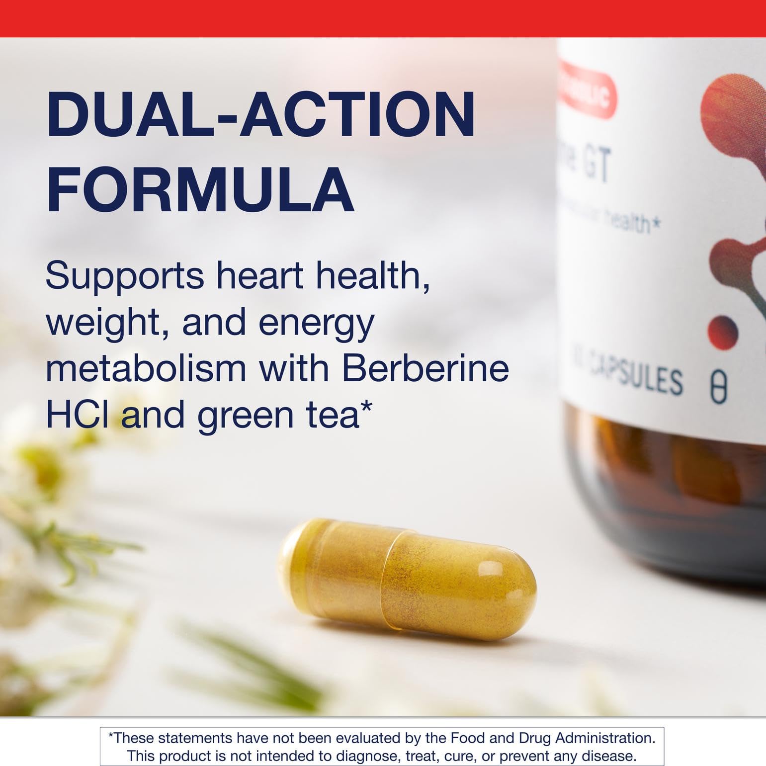 Metagenics Berberine GT: cápsula de 500 mg para uso diario.
