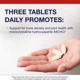 Etiqueta de Metagenics Bone Builder Active con ingredientes clave para la salud ósea.