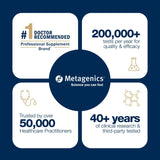 Uso diario de Metagenics CandiBactin-BR para un bienestar digestivo constante.