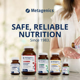 Metagenics Clear Change Daily Essentials, detalle del producto, envase seguro para uso diario.