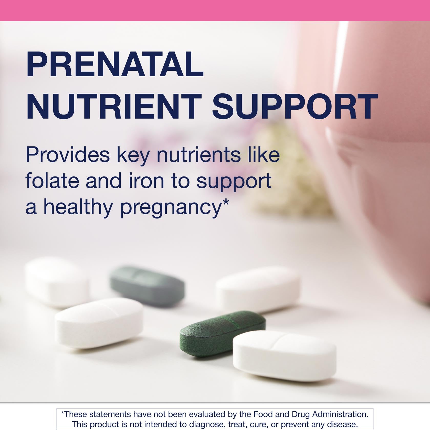 Metagenics Fem Prenatal, dosis diaria con nutrientes esenciales para madre y bebé.