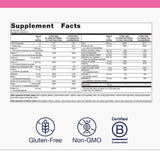 Metagenics Fem Prenatal, etiqueta frontal con información nutricional clara.