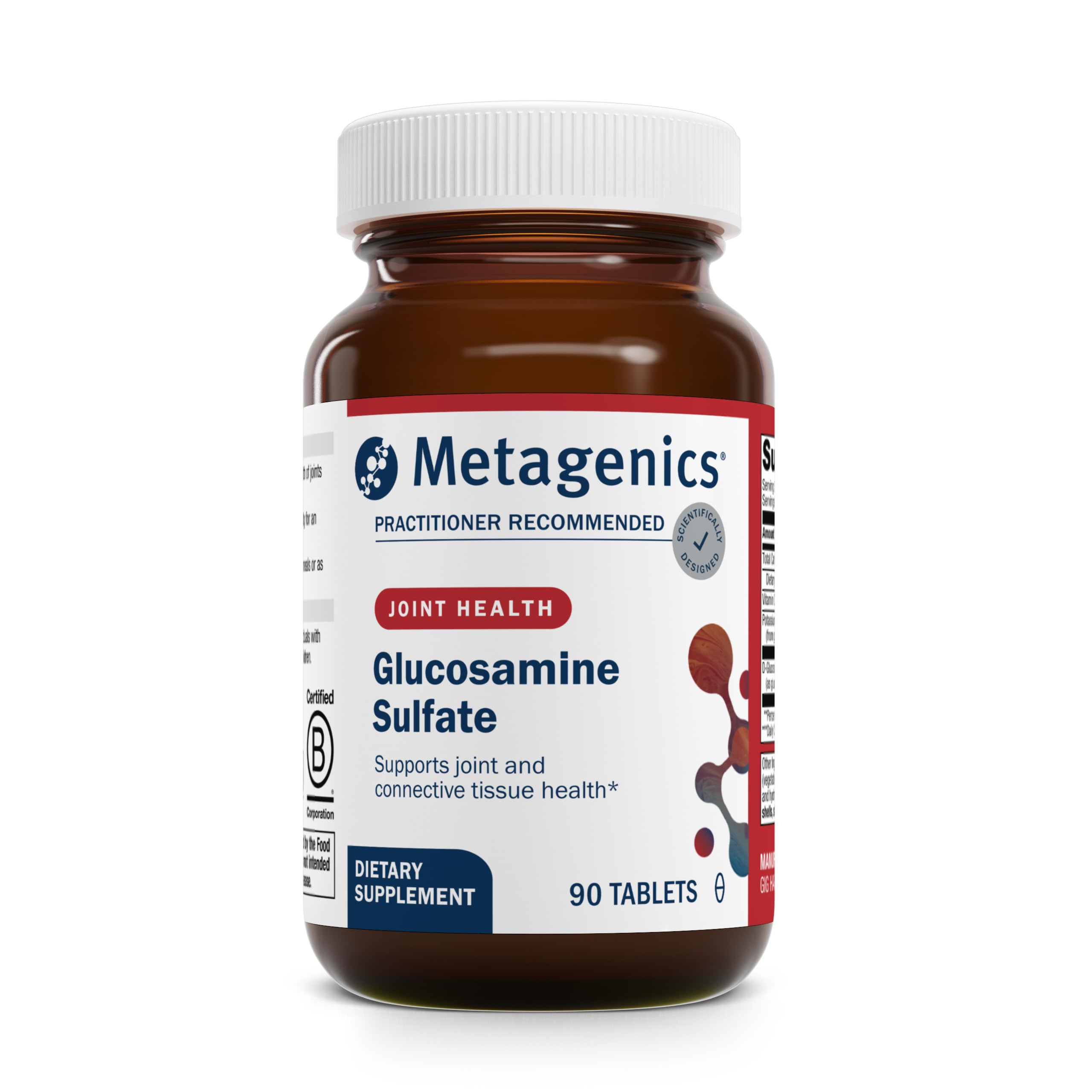 Metagenics Glucosamine Sulfate botella: soporte para movilidad diaria.
