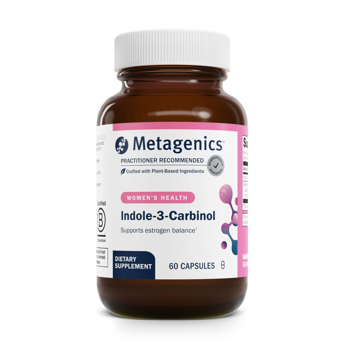 Metagenics Meta Indole-3-Carbinol en cápsulas para apoyar metabolismo estrogénico