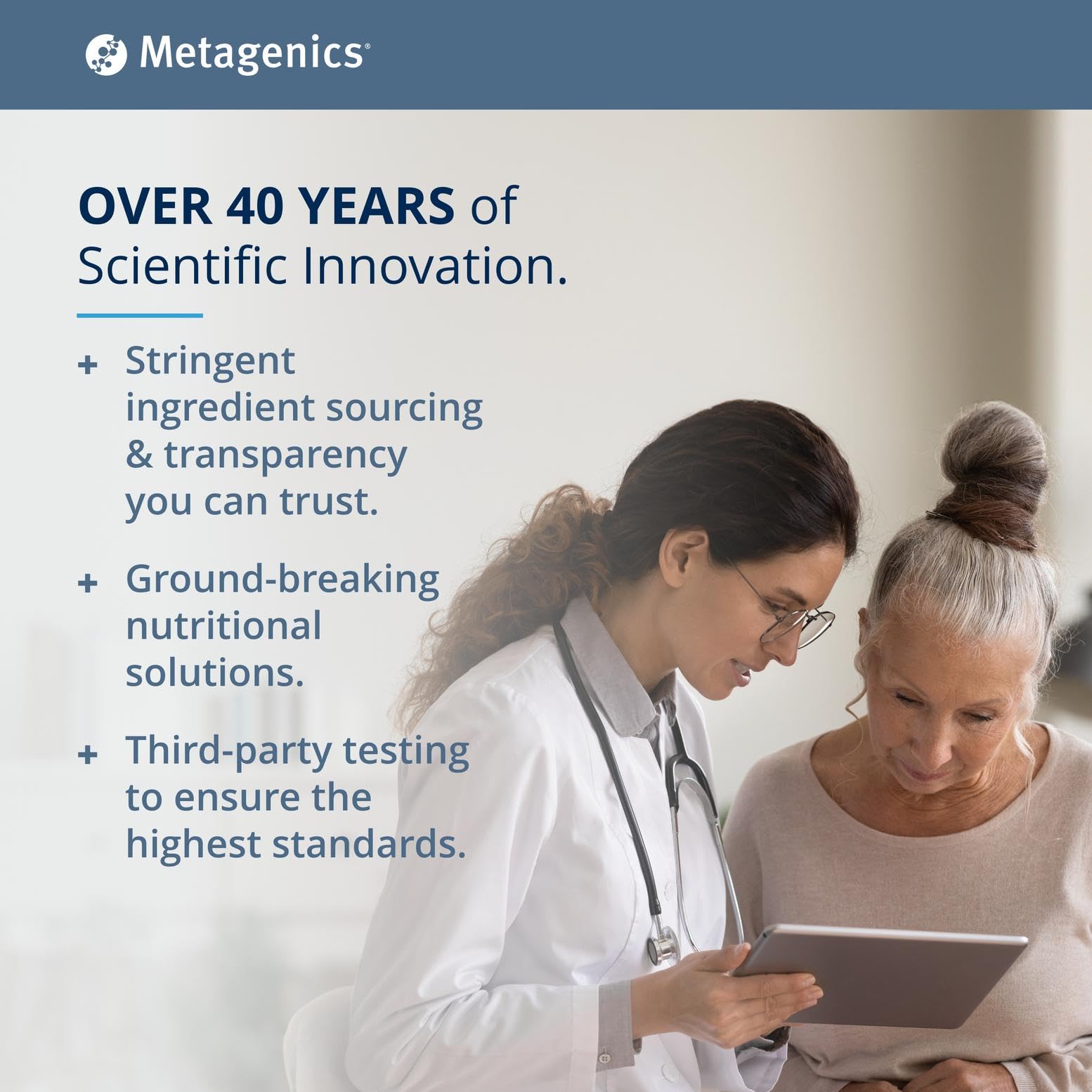 Metagenics MetaFiber, símbolo vegetariano: compatible con dietas vegetarianas.