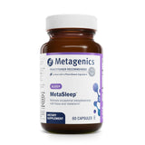 Metagenics MetaSleep: bote de cápsulas para sueño reparador.