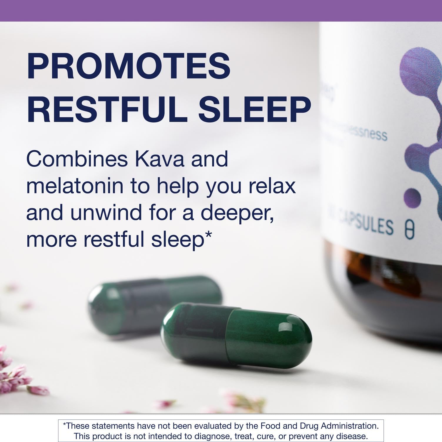 Raíz de kava en MetaSleep para favorecer la calma nocturna.