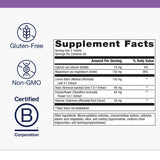 Etiqueta del producto Metagenics MyoCalm Plus, ingredientes naturales para la relajación