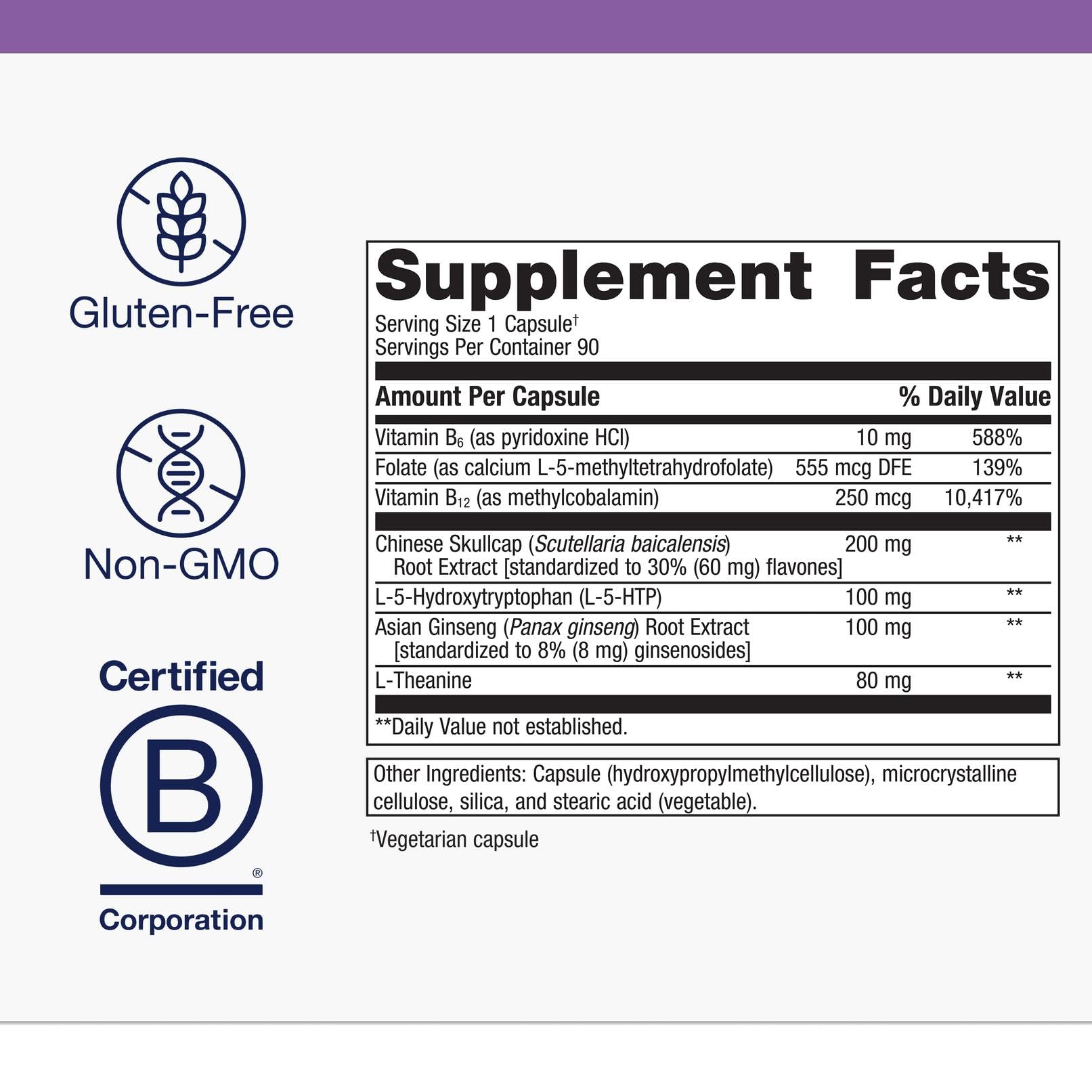 SeroSyn: L-5-HTP y L-teanina para apoyo emocional.