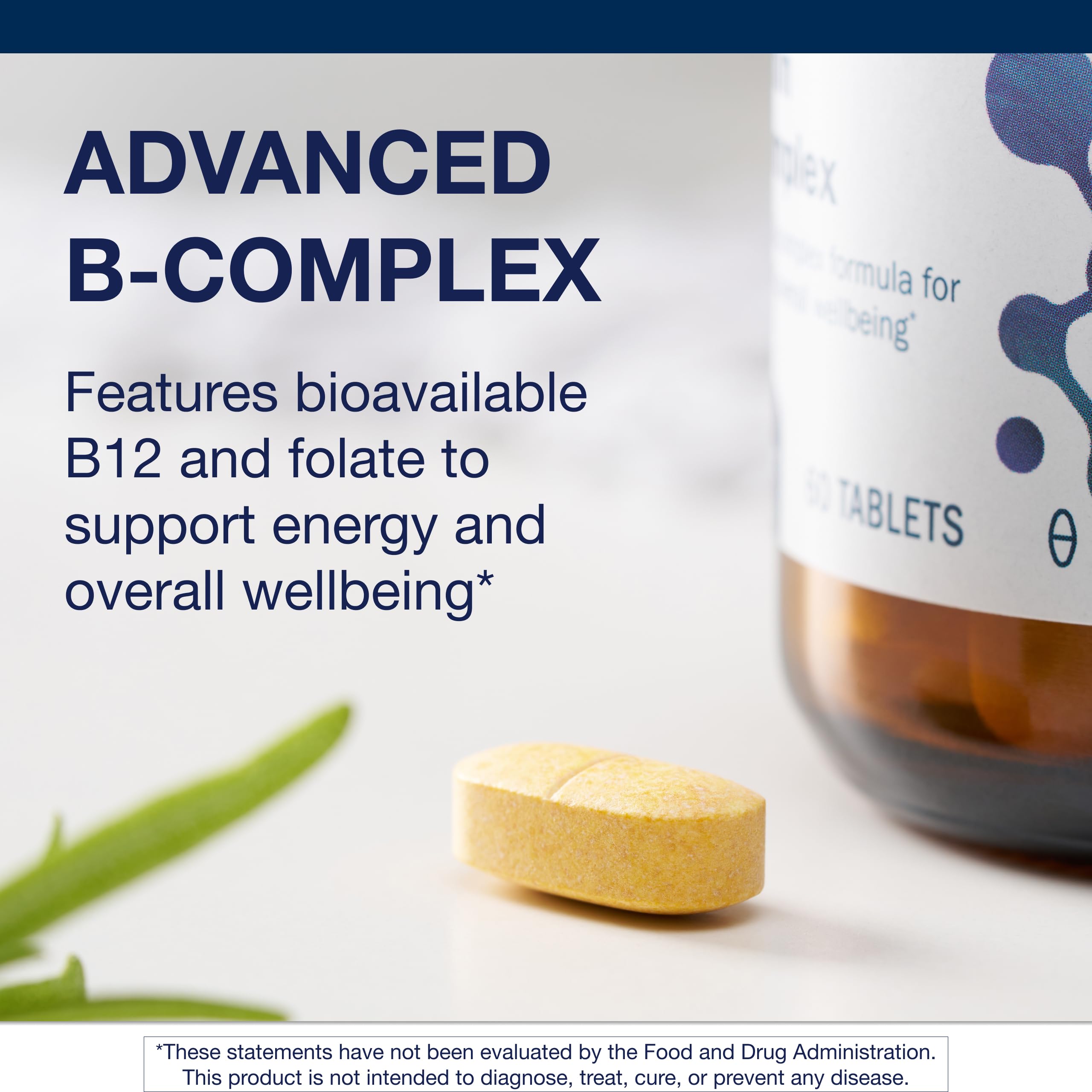 Metagenics Vitamina B Complex, envase, favorece sistema nervioso y estado de ánimo estable.