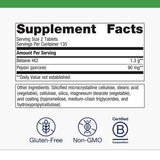 Metagenics SpectraZyme Betaine HCl con Pepsina favorece la digestión de proteínas en el estómago
