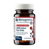 Metagenics SPM Active, botella de cápsulas blandas, apoyo articular diario.