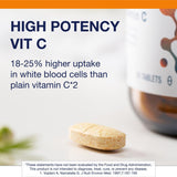 Metagenics Ultra Potent-C 500 etiqueta detalle: información clara y certificaciones