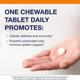 Metagenics Ultra Potent-C Chewable, tabletas naranjas en envase, ideal para soporte diario.
