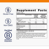 Metagenics Ultra Potent-C Chewable, etiqueta de ingredientes clave para una fórmula limpia.