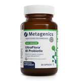 Metagenics UltraFlora IB Probiotic, frasco visible, apoyo digestivo diario