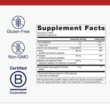 Metagenics vitamina D presente en la formula para soporte de mineralizacion.
