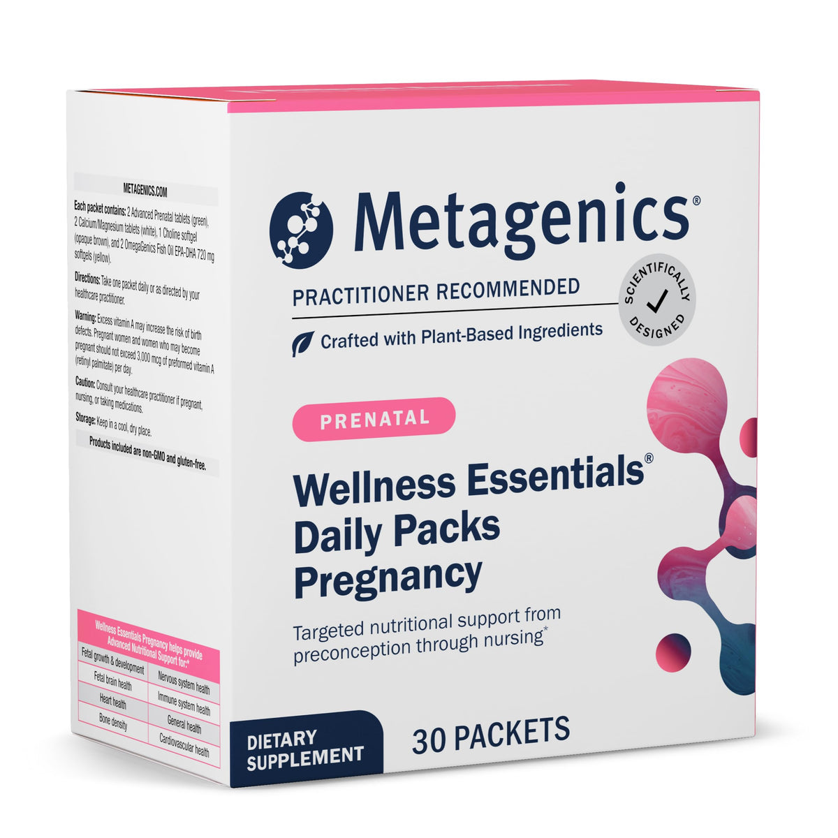 Metagenics Wellness Pregnancy botella: suministro diario para el embarazo