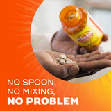 Metamucil cápsulas psyllium con énfasis en la salud del corazón.
