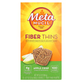 Metamucil barras fibra manzana crujiente, snack conveniente para fibra diaria