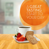 Metamucil laminas aroma-manzana, sabor y aroma agradable para merendar.