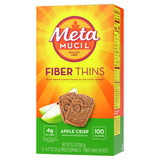 Metamucil laminas textura-crujiente-manzana, experiencia crujiente con fibra para hábitos diarios.