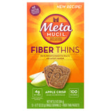 Metamucil Meta Wafers, galletas de fibra multigrano, manzana crujiente, snack práctico para el día a día