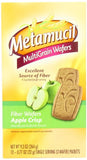 Metamucil Meta Wafers, manzana crujiente, tentempié portátil para meriendas