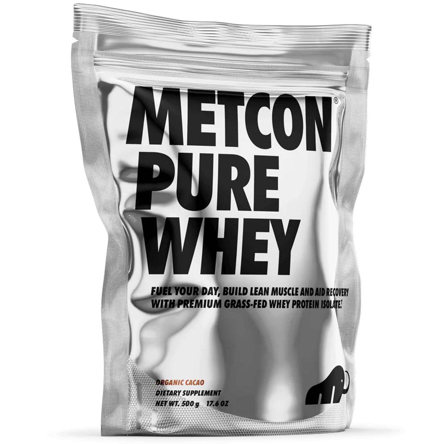 MetCon Whey Protein Isolate, envase 500 g, proteína de alta pureza para recuperación y entrenamiento.