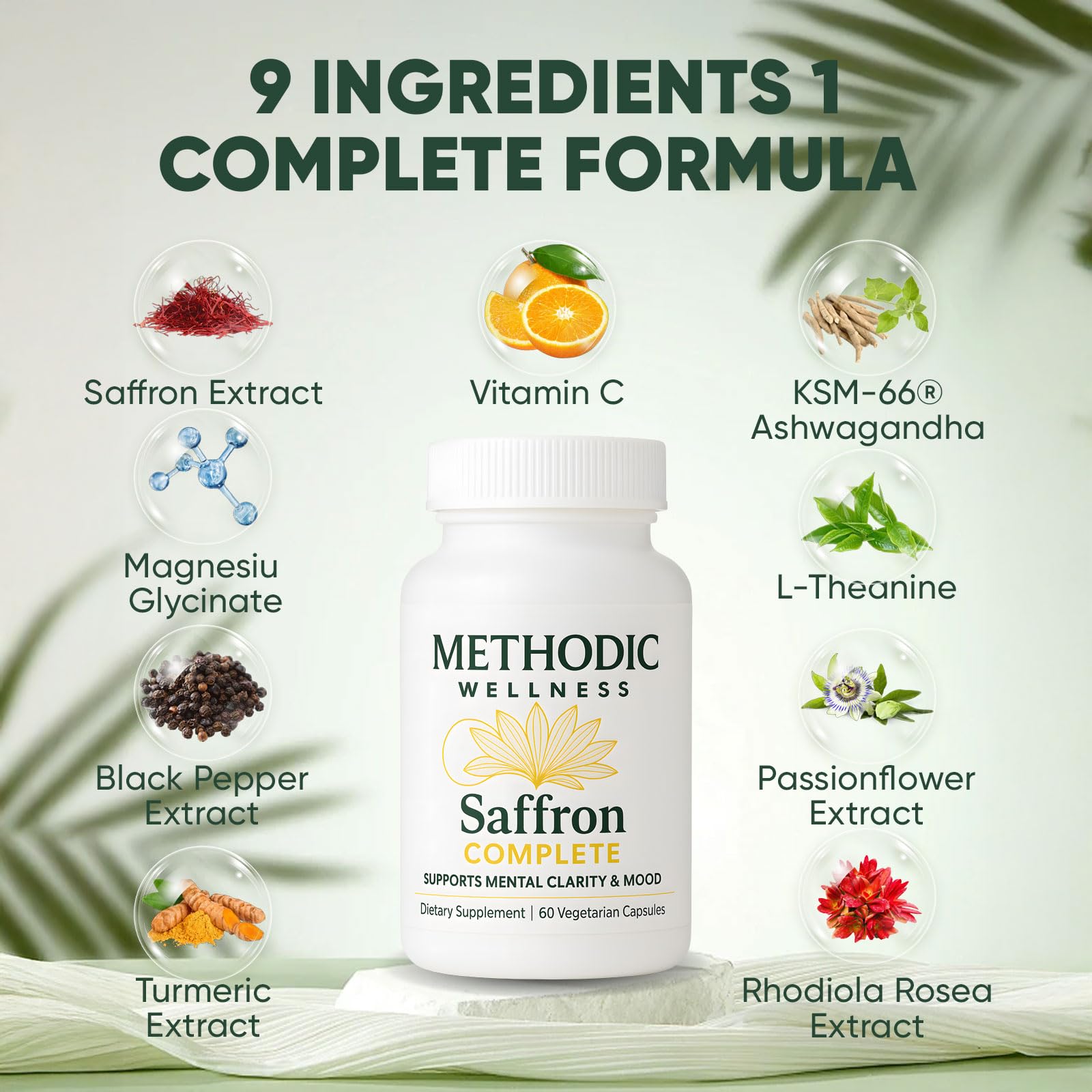 METHODIC WELLNESS bote vidrio: envase seguro para almacenamiento y frescura