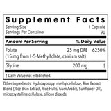 MethylPro 15 mg L-metilfolato: cápsulas para apoyo neuronal y salud cardiovascular.