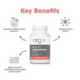 MethylPro 15 mg L-metilfolato: ingredientes sin rellenos para mayor pureza.