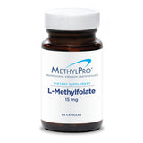 MethylPro L-metilfolato: botella frontal para apoyo cerebral.
