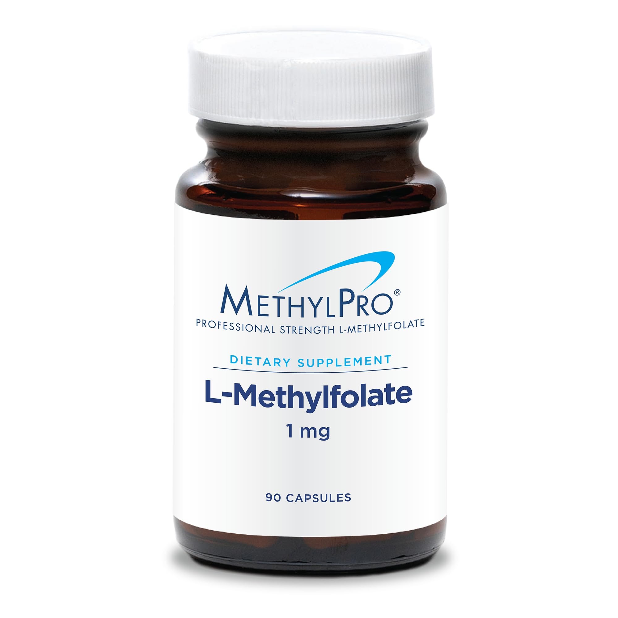MethylPro L-Metilfolato: botella con dosis diaria para apoyo metabólico.