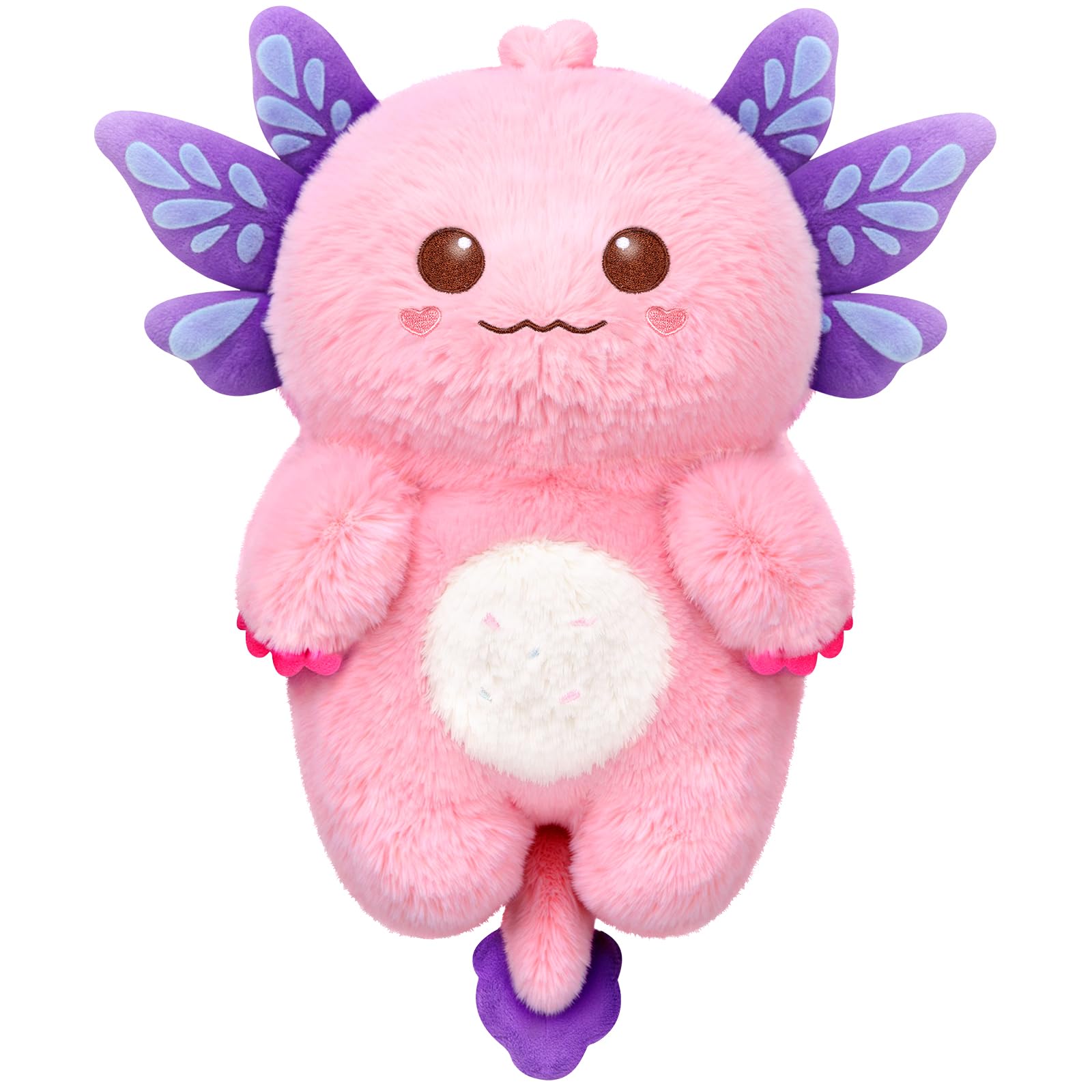Peluche Mewaii axolotl calentado por microondas para dormir mejor.