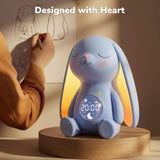 Mewaii Conejo reloj digital y termómetro para habitación
