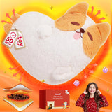 Mewaii Corgi frente: peluche suave para abrazos cálidos y reconfortantes.